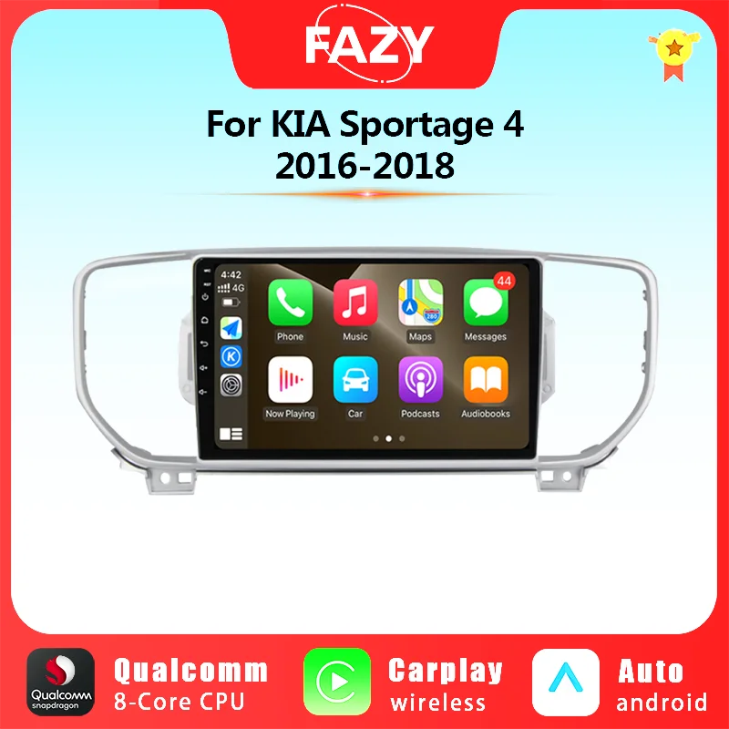 Автомагнитола на Android стерео Мультимедийный видеоплеер для KIA Sportage 4 KX5 2016 2017 2018 4G