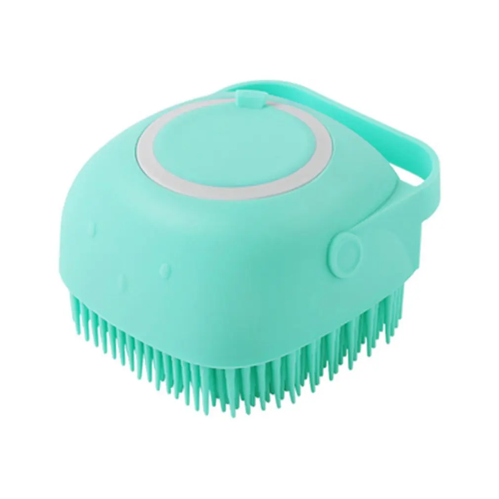 

3 colors Pet Dog Shampoo Massager Brush Cat Massage Comb Grooming Scrubber Shower Brush Soft Silicone Clean Brushes
