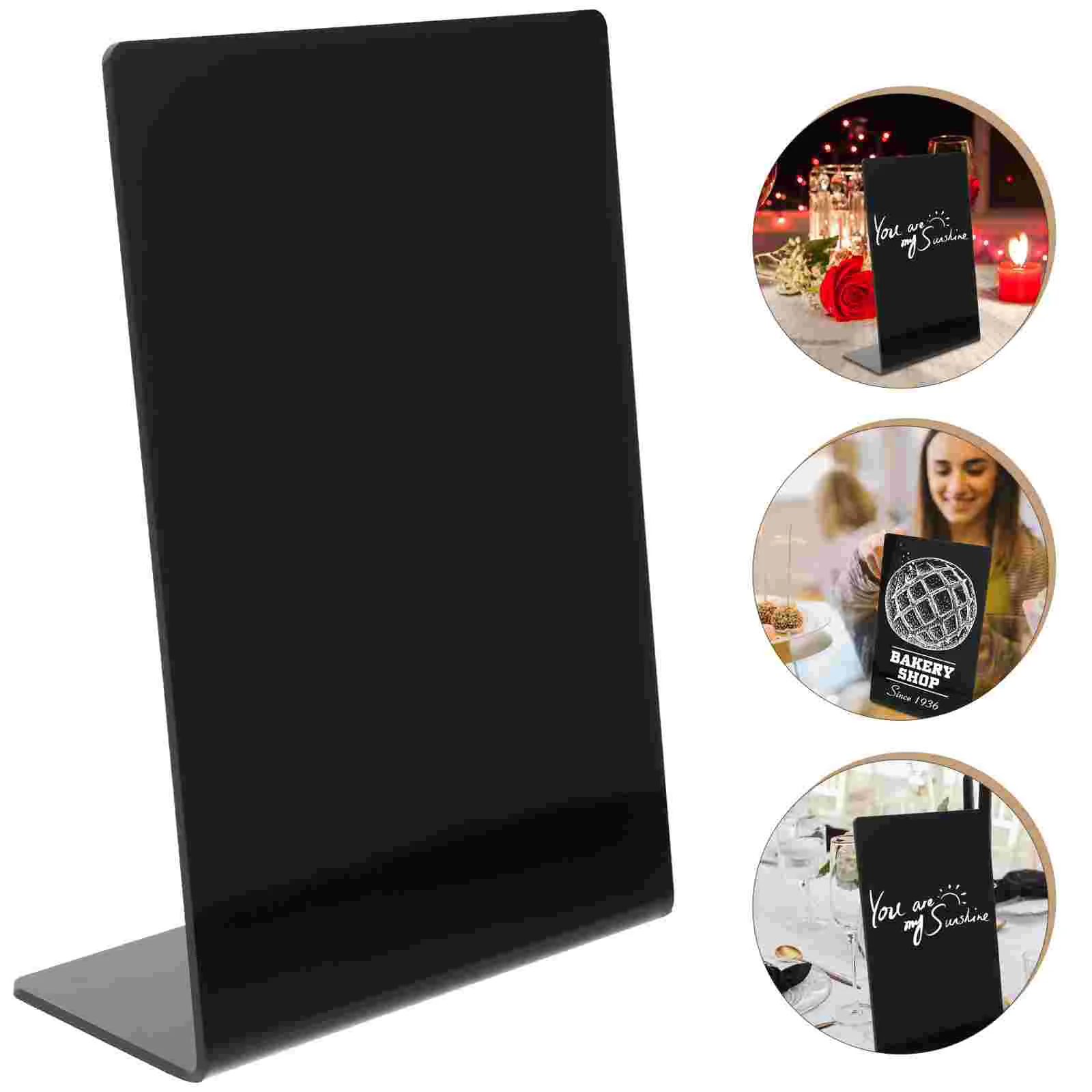 

Message Board Sign Desktop Writing Board Acrylic Chalkboard For Shop Buffet Cafe