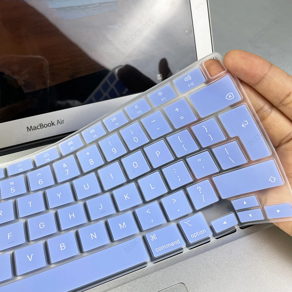 

2pcs EU-Enter Laptop Keyboard Cover For MacBook M1 Chip Pro 14 14.2 16 A2442 A2485 Silicone waterproof Keyboard Protective Film