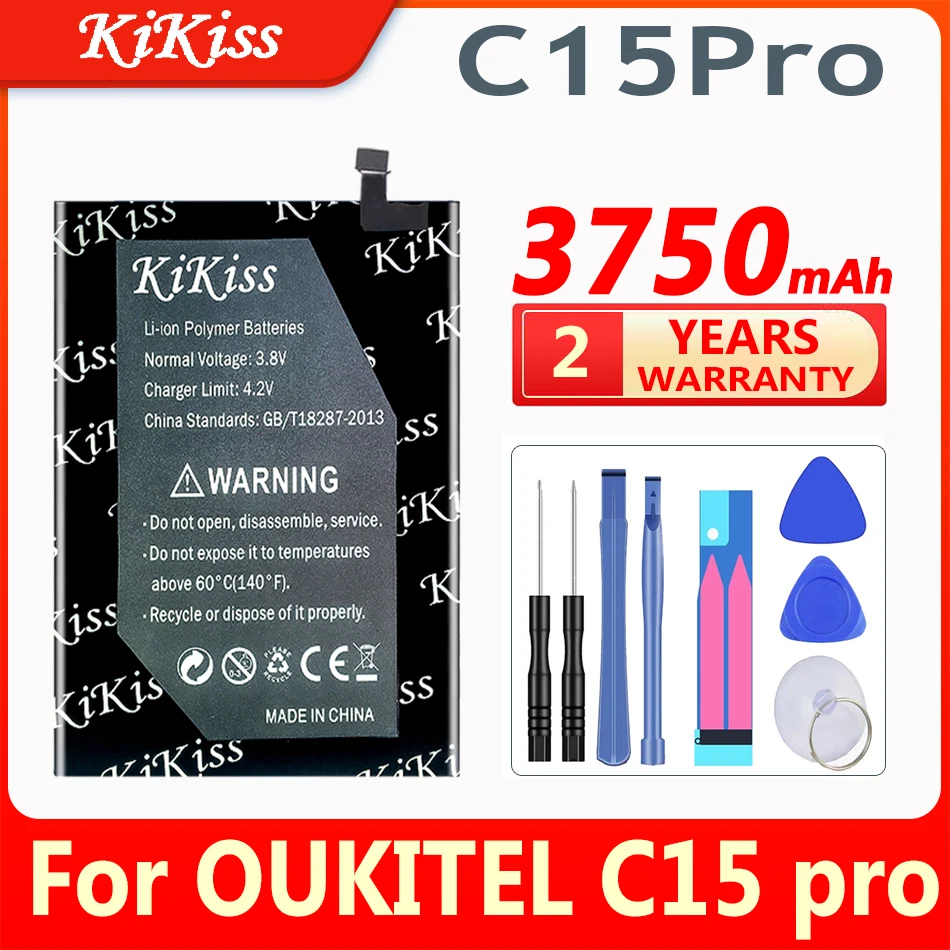 

Сменный аккумулятор KiKiss 3750 мАч для Oukitel C15 Pro C15Pro мобильный телефон