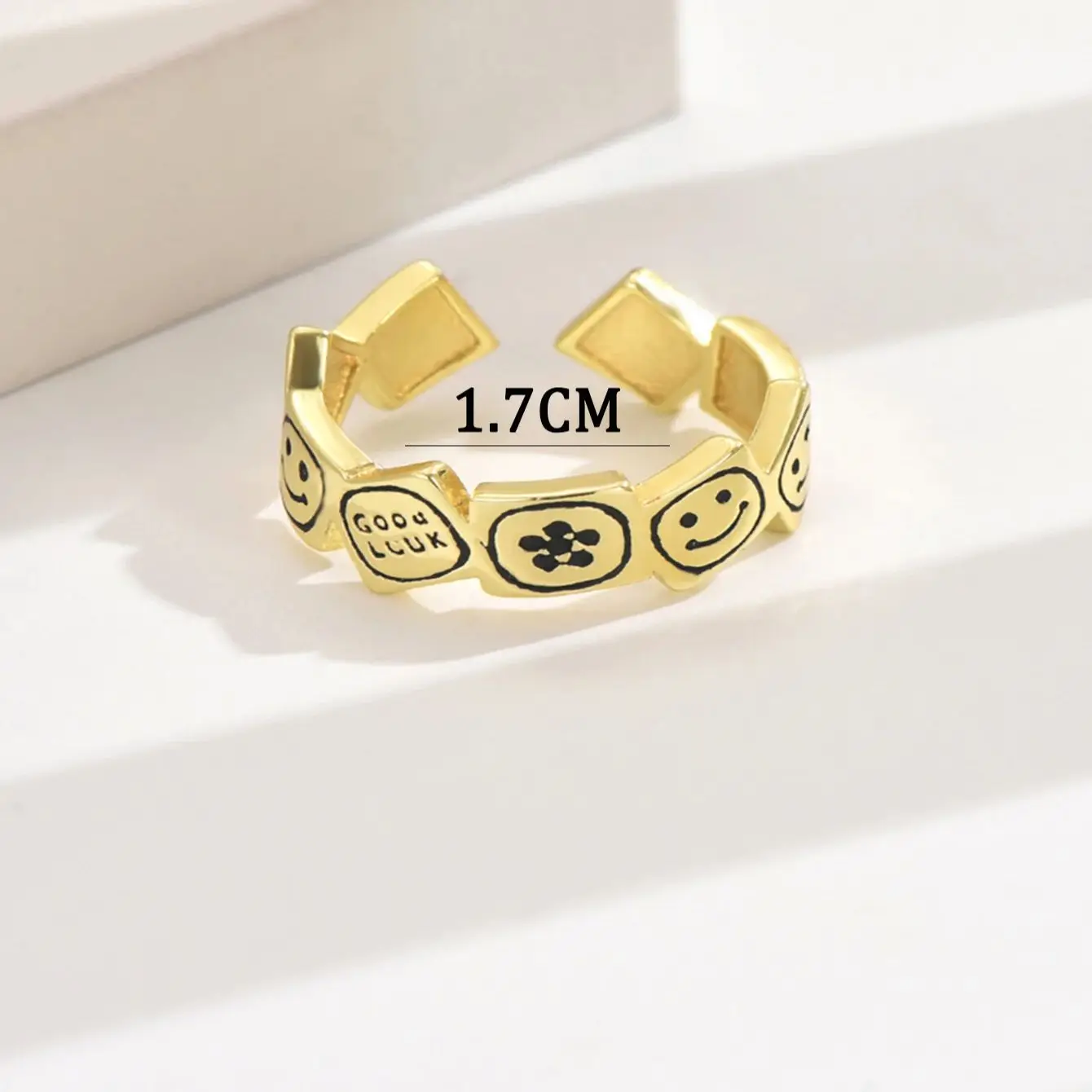 Модное Медное Кольцо Poulisa Для Женщин С Трансграничным Декоративным Медальоном