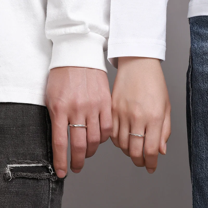 ZABRA 925 Серебряное кольцо Mobius парное для мужчин и женщин Корейская версия модная