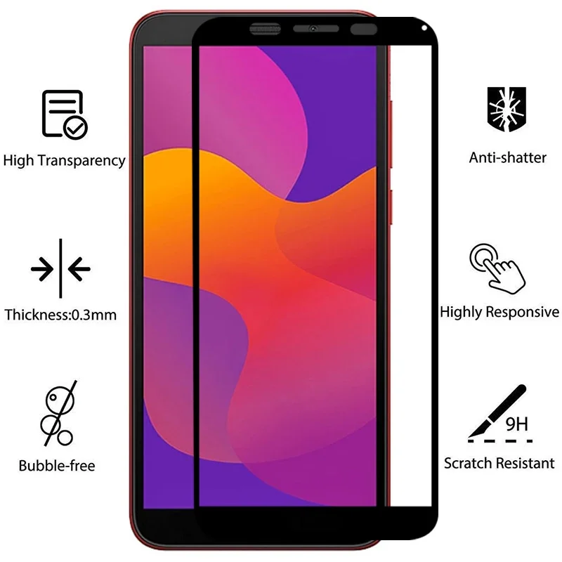 Защитное закаленное стекло 9d для huawei Honor 9s 8s prime 2020 7s Защитная пленка экрана на 7 8 9 s