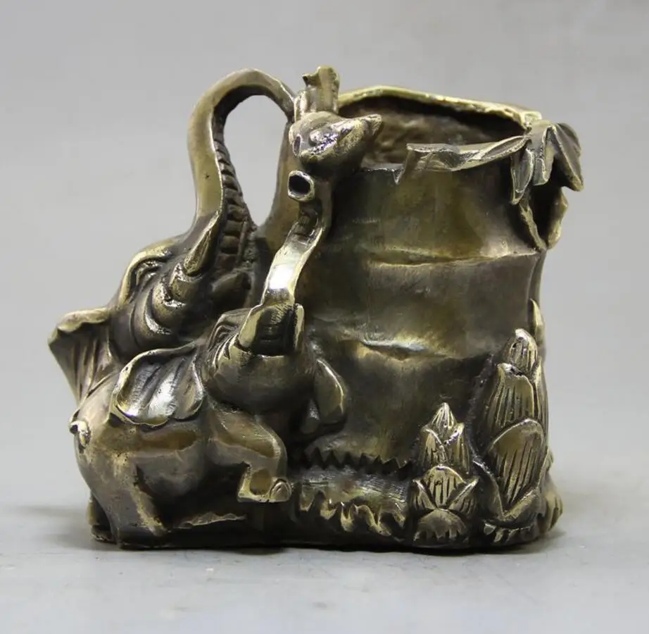 

Copper Statue Antique miscellaneous wholesale pure copper penholder handicraft artworks office study furnishings