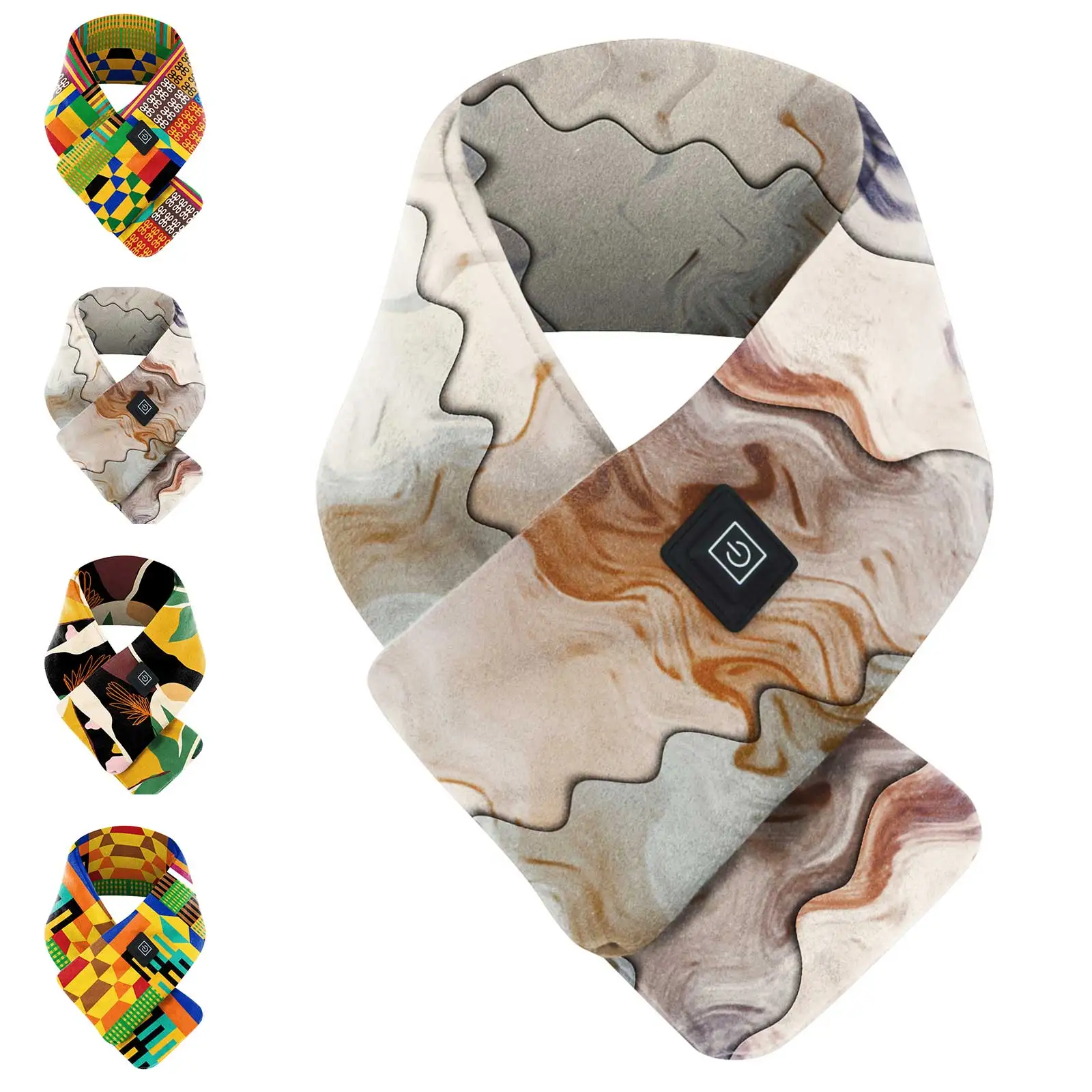 USB interface intelligent heating scarf warm comfortable fashion connected charging bank can be used in winter essential