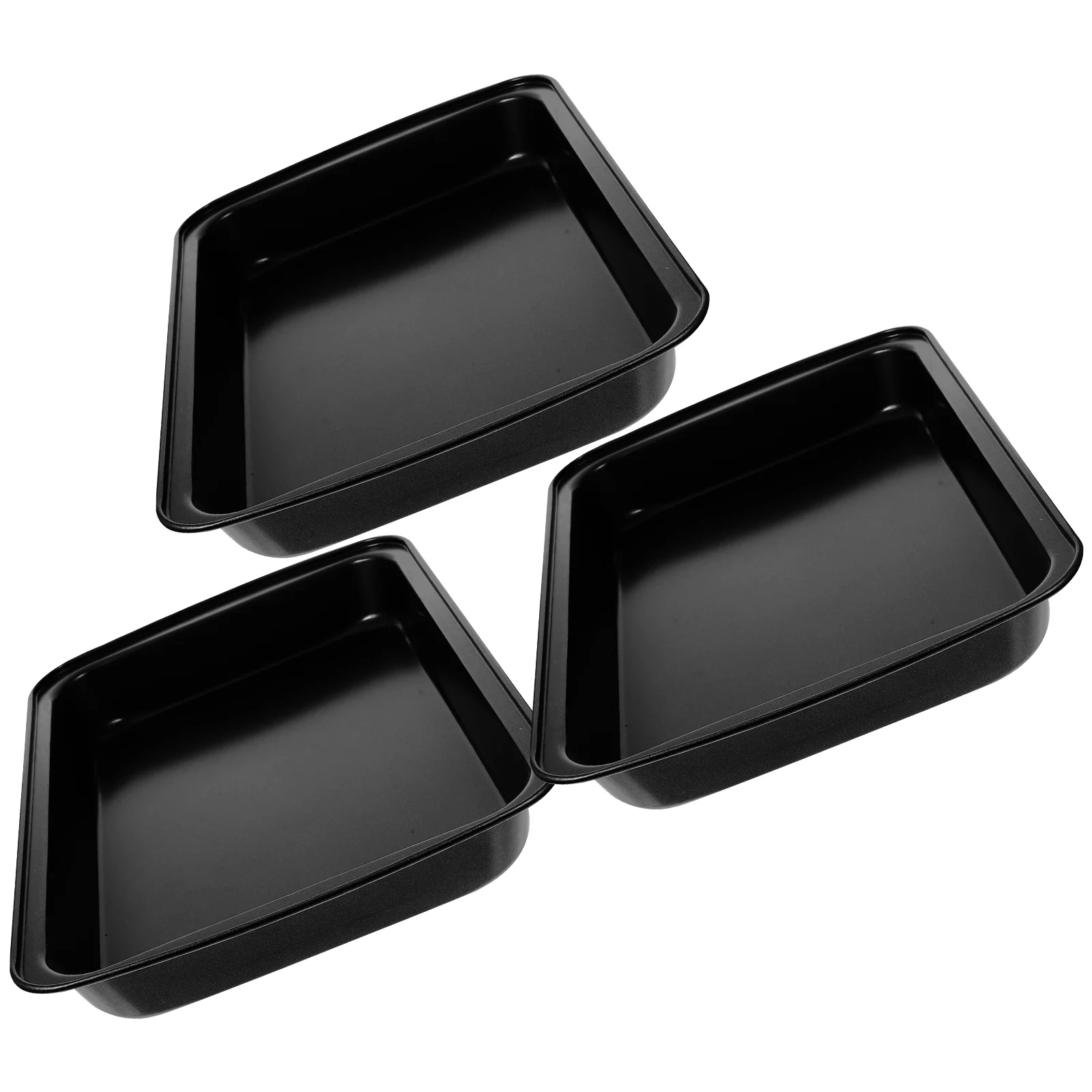 

3 Pcs Cake Pizza Pan Pizza Accessories Muffin Pans Pizza Plate Cake Baking Pan Carbon Steel Cake Pan