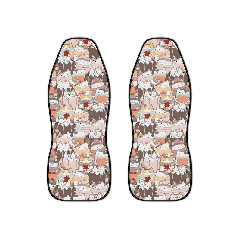 

Kawaii Cats Autumn Car Seat Covers