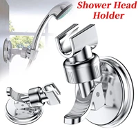 adjustable aluminum alloy shower head holder bathroom suction cup handheld shower head holder mounting bracket accessories