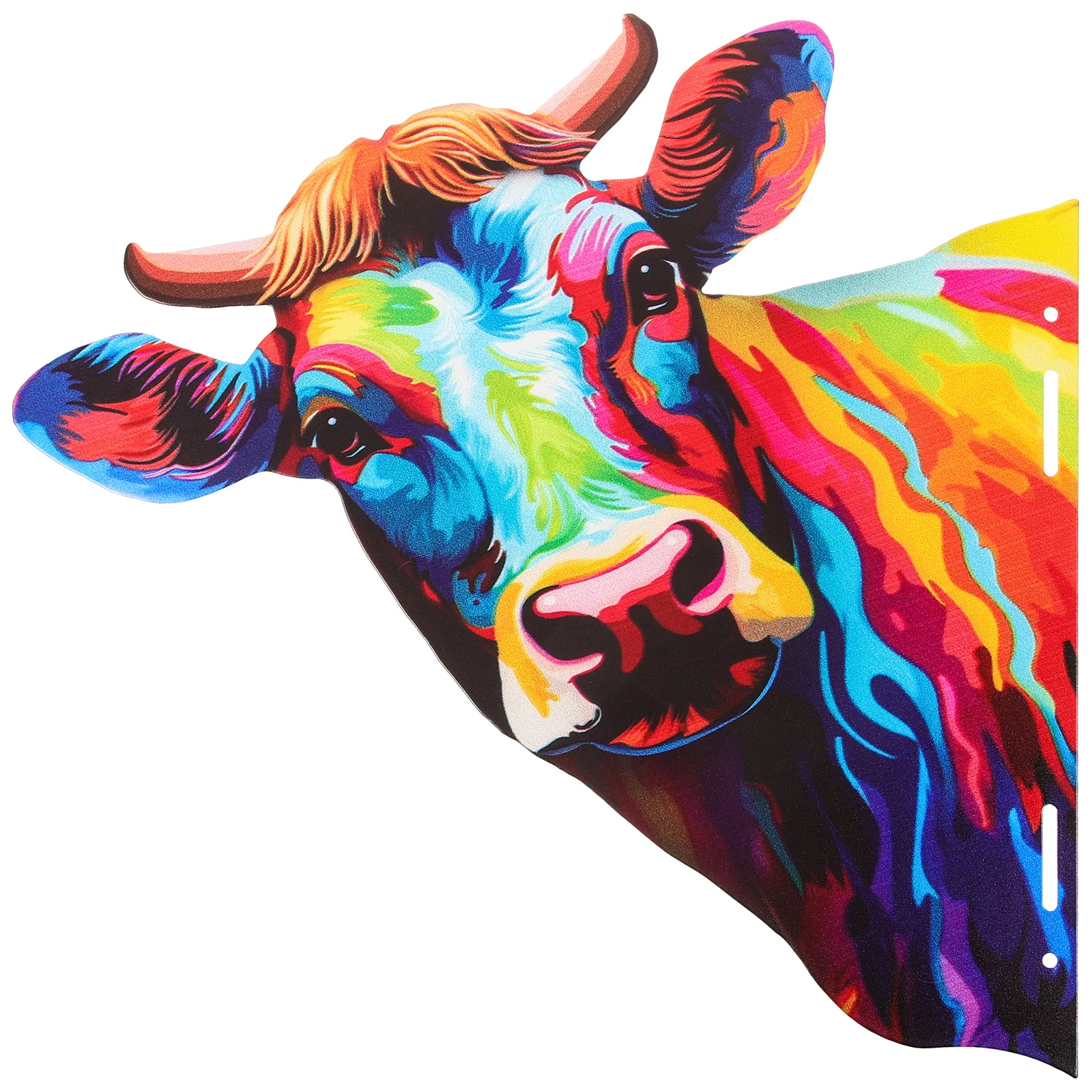 

Iron Cow Wall Decor Metal Cow Head Artware Bedroom Wall Animal Decoration Home Interior Cow Craft