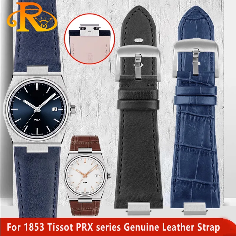

Ремешок из натуральной кожи для часов Tissot серии PRX, ремешок для часов T137.407/410, ремешок для суперплеера, мужские аксессуары для часов