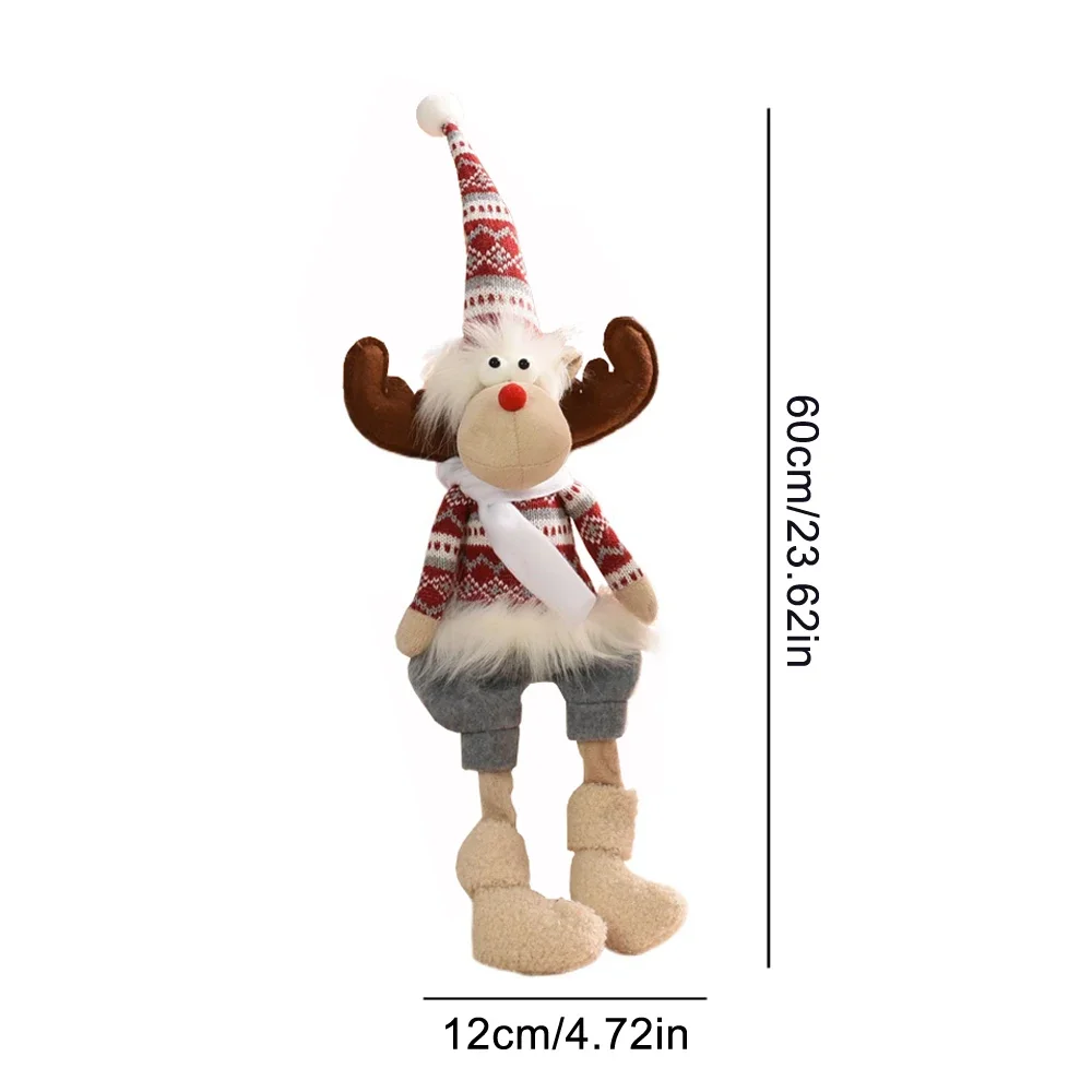 1 шт. светодиодный свет ELK олень Рождественская кукла елка Подвеска Новогоднее
