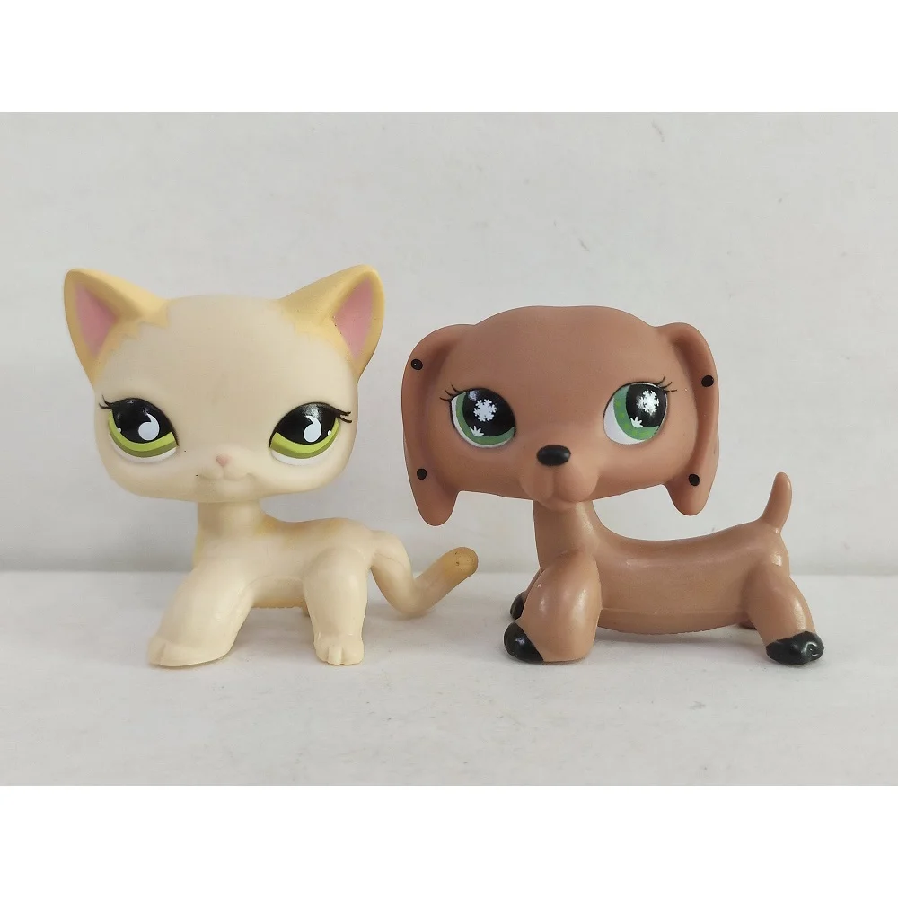 

2 шт./партия, экшн-фигурки LPS, магазин домашних животных, кошка, собака, маленький магазин домашних животных, детская игрушка #1188
