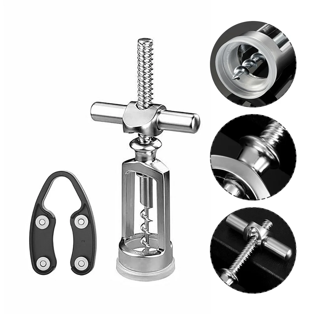 

1 Set of Zinc Alloy Bottle Opener Sparkling Corkscrew for Home