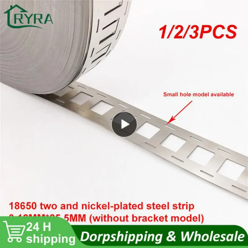 

1/2/3PCS 2P 21700 0.15mm Nickel Plated Steel Strip Sheet Nickel Tape Holder High Purity Pure Nickel Belt For Lithium Batteries