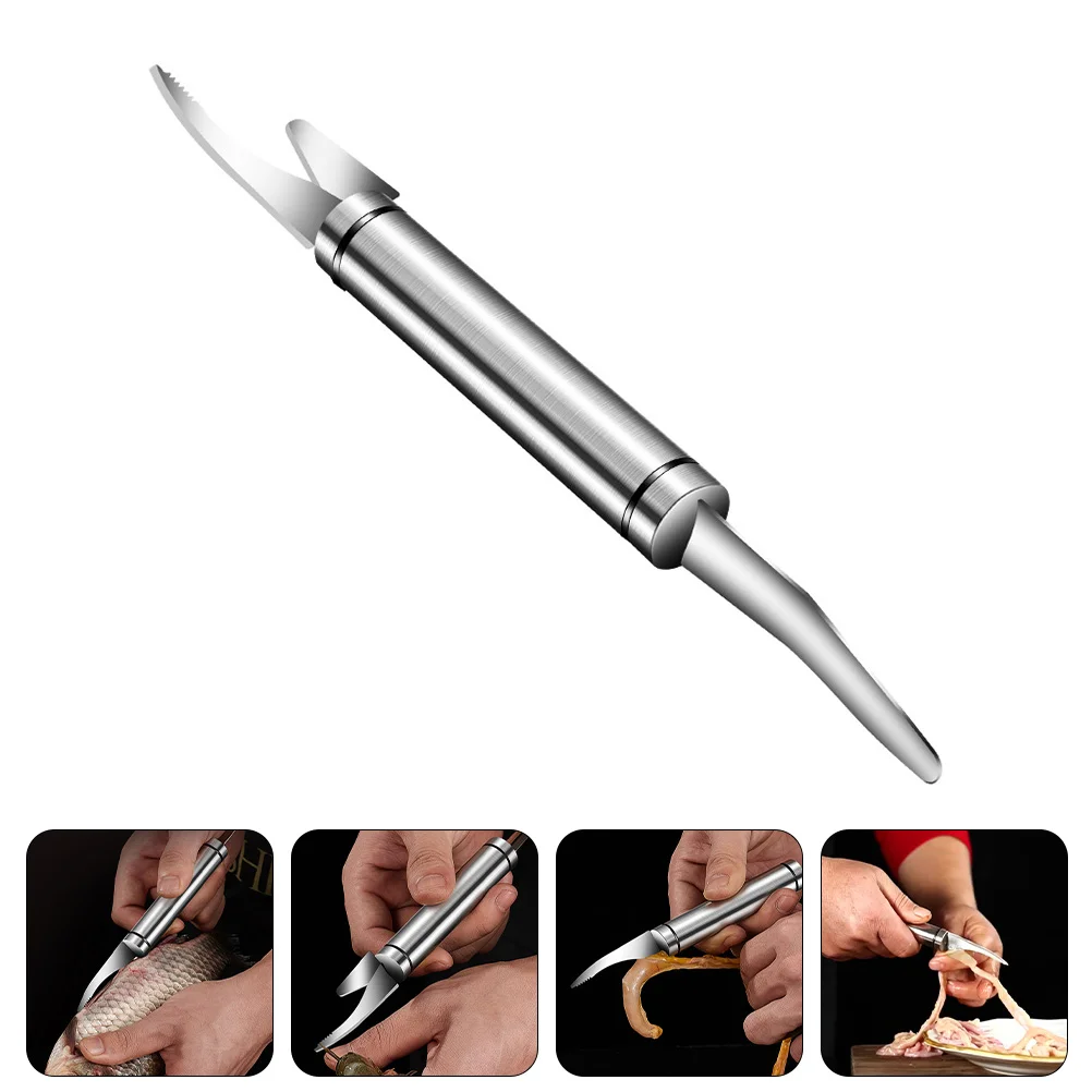 

Shrimp Tool Peeler Line Deveiner Cleanerand Multifunctional Remover Fish Maw Seafood Peeling Cleaningtools Steel Prawn Kitchen