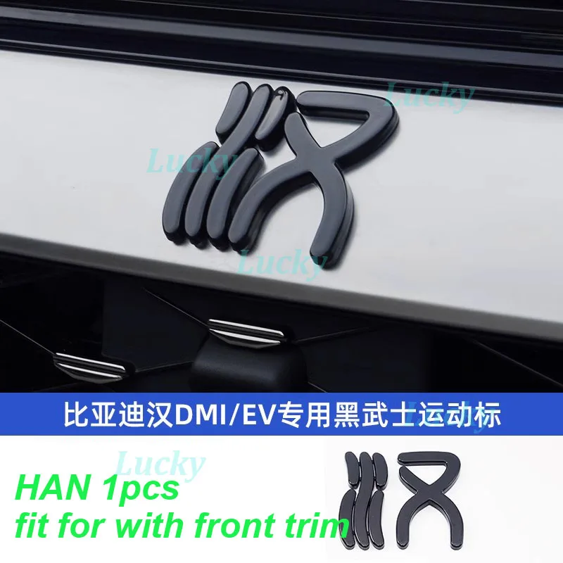 Наклейки с декоративным логотипом на голову автомобиля для BYD Han DMI EV 2021-2025, декоративная крышка задней бабки автомобиля, эмблемы, отделка, внешние аксессуары