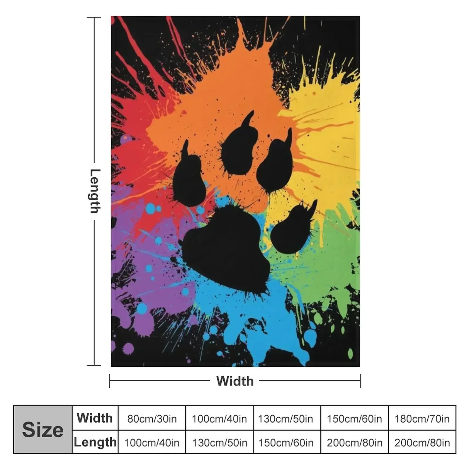 Плед Paw Pride: Dark 2019 декоративные плед на заказ диване одеяла