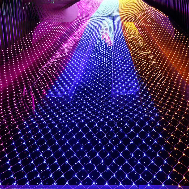 

Рождественская светодиодная гирлянда в виде сетки, 6 х4 м, 672 светодиодов