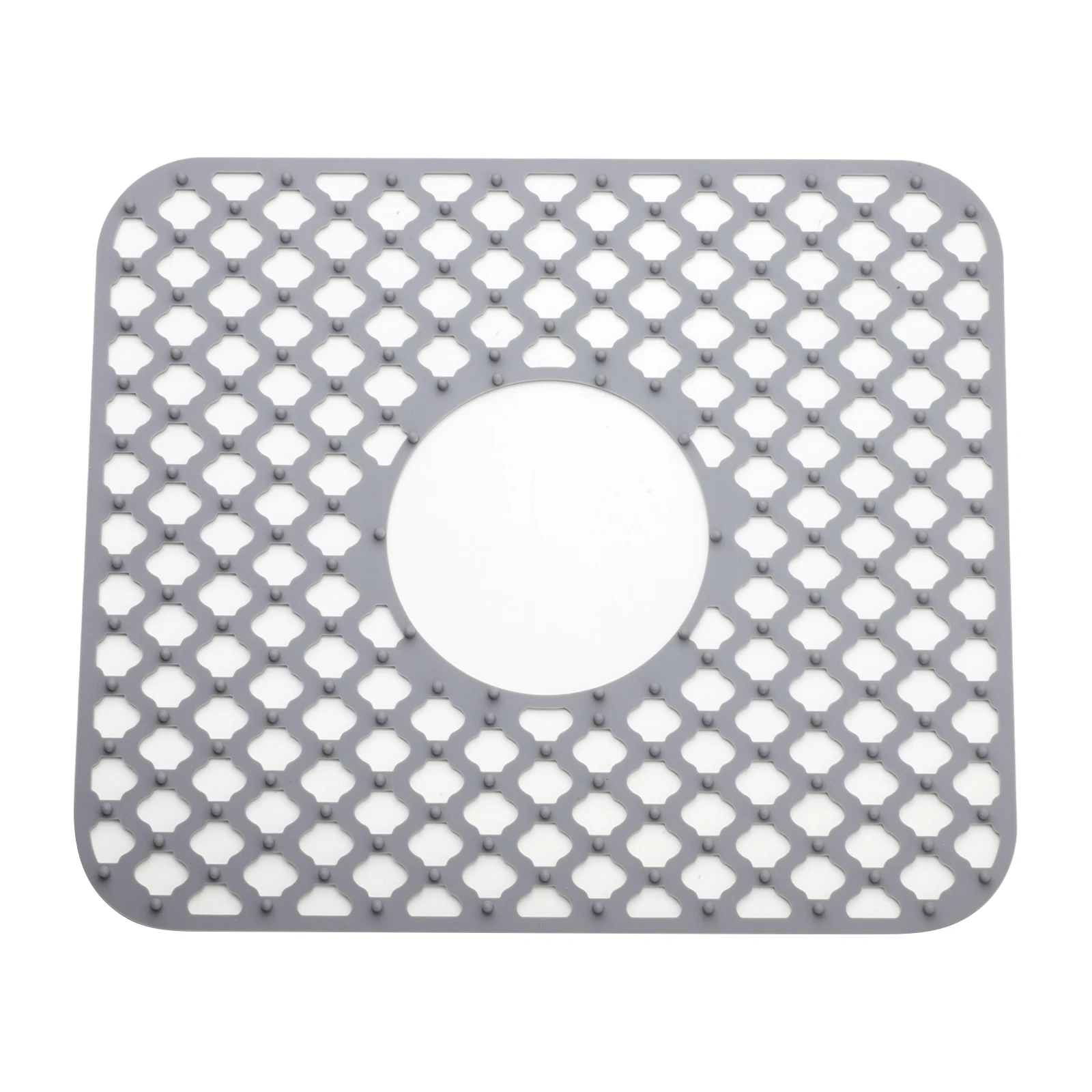 

Silicone Sink Mat Grid Floor Drain Filter Sink Strainer for Kitchen Bathroom Farmhouse Bottom Center Drain Sink Protector Mat