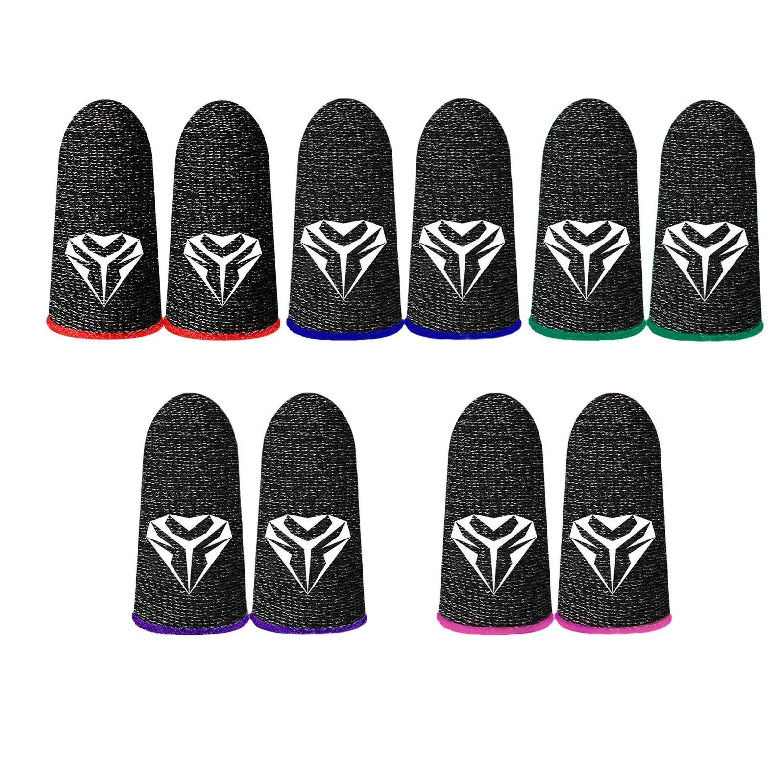 

1Pair Mobile Game Fingertip Gloves For Gamer Sweatproof Anti-slip Touch Screen Finger Sleeve Breathable Thumb Sleeve