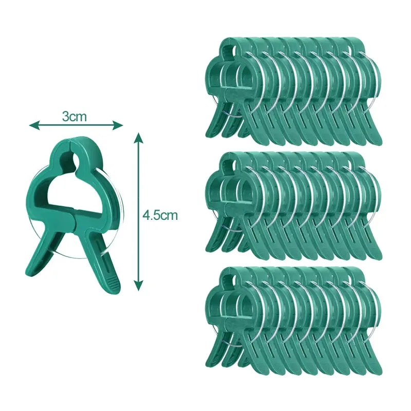 

Фиксированные пластиковые клипсы для растений 10/100 шт