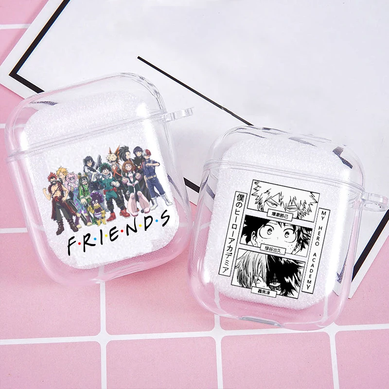 

Anime My Hero Academia deku bakugou Soft silicone TPU Case For AirPods Pro 2 1 2 3 Clear Wireless Bluetooth Earphone Box Cover