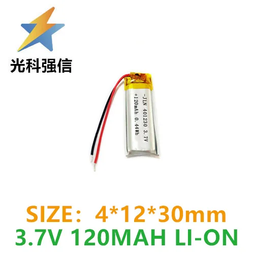Купить больше будет дешевый полимерный литиевый аккумулятор 401230-120 мАч 3 7 в Bluetooth