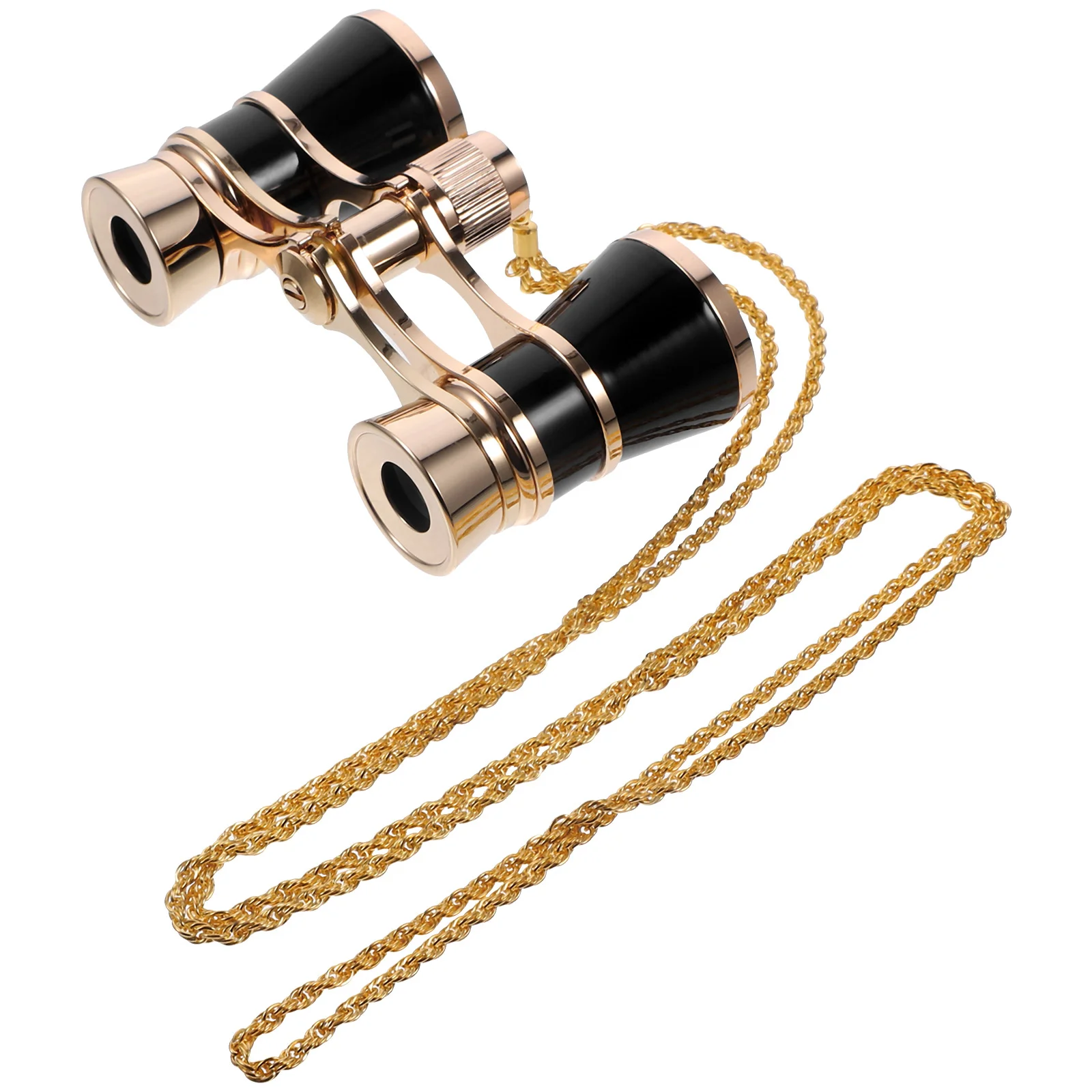 

High Definition Gilded Opera Adults Portable Iron Travel Chain Miss Glasses