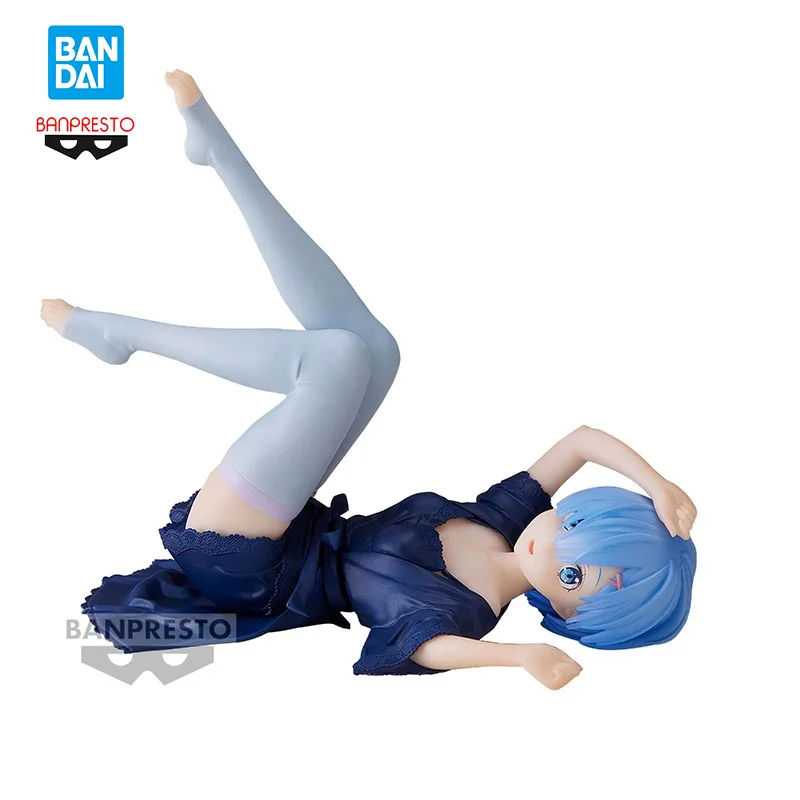 

Original Anime Figure 10Cm Banpresto Re:life In A Different World From Zero Kawaii Rem Relax Time Figuras Anime Model Toys Doll