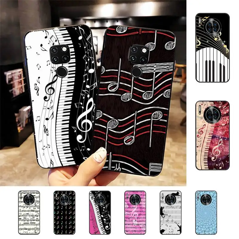 

Music Notes Phone Case for Huawei Mate 20 10 9 40 30 lite pro X Nova 2 3i 7se