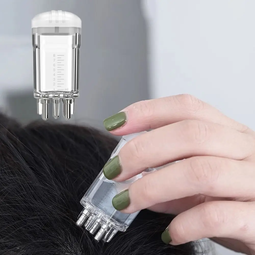 Практичный аппликатор для кожи головы 8 мл мини-пластмассовый жидкий