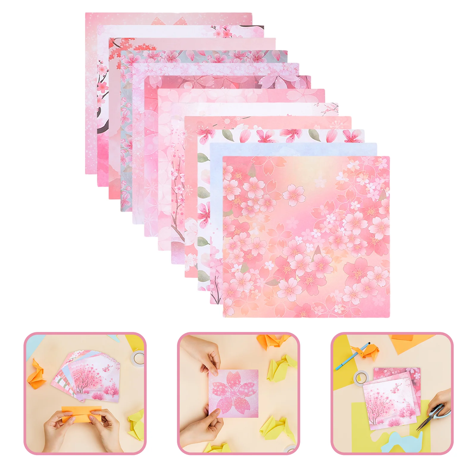 

200 Pcs Origami Paper DIY Crafts Kids Exquisite Folding Supplies Papers Child