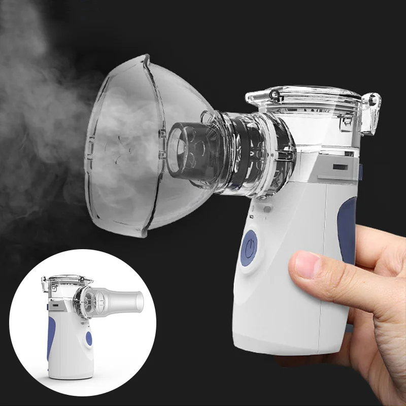 

USB Charge Inhaler Nebuliser Rechargeable Silent Atomizer Humidifier Handheld Steam Respirator Portable Nebulizer Humidificador