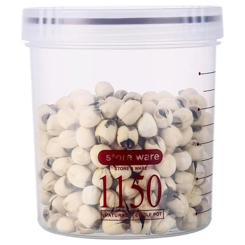 

Storage Jars With Airtight Lids Food Grade PP Sealed Canisters With Silicone Sealing Stackable Food Storage Fittings For Flour