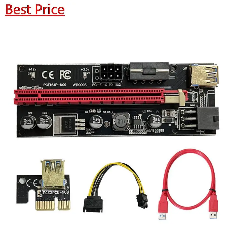 

100 шт./лот Pci-e графическая карта Удлинительный Кабель-адаптер Usb3 0 переносная карта Pcie1x на 16x Black Diamond Ver009s