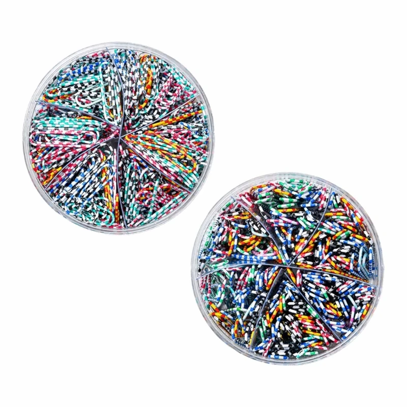 

Zebra-striped Paperclips Colorful Paper Clips Office Binding Supplies for Papers