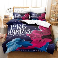 2022 new lore olympus bedding set single twin full queen king size bed set aldult kid bedroom duvetcover sets 3d print anime