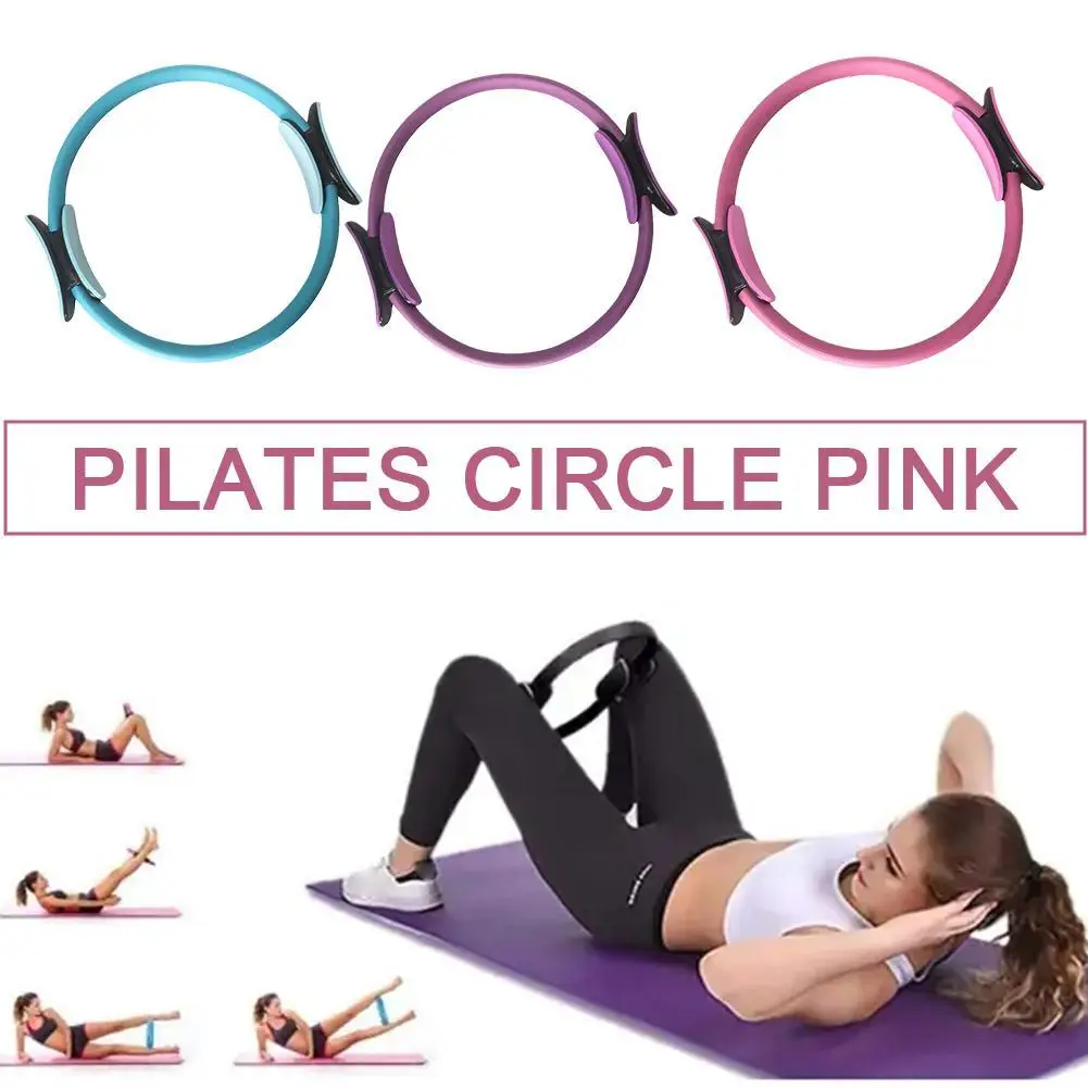 

Yoga Fitness Circle Pilates Women Girl Exercise Home Resistance elasticity Yoga Circle Gym Workout Pilates Accessorie