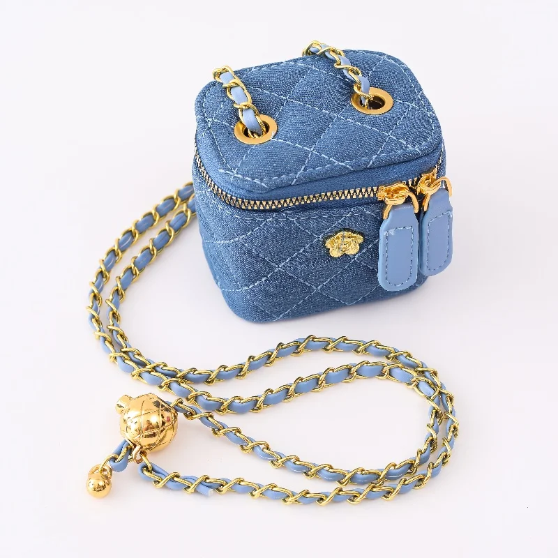 Новая Маленькая женская сумка на цепочке Mini Lingge модная через плечо одно