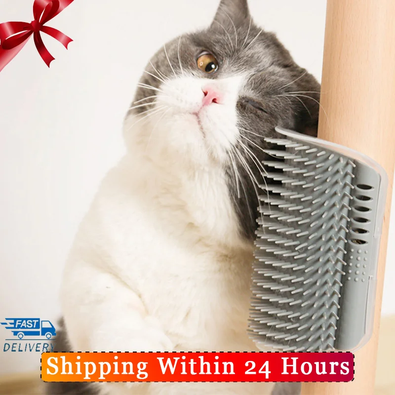 

Pet Comb Hair Remover Cat Wall Pet Comb for Dogs GroomerWall Corner Brush Rubs The Face with A Tickling Comb Pet Grooming Supply