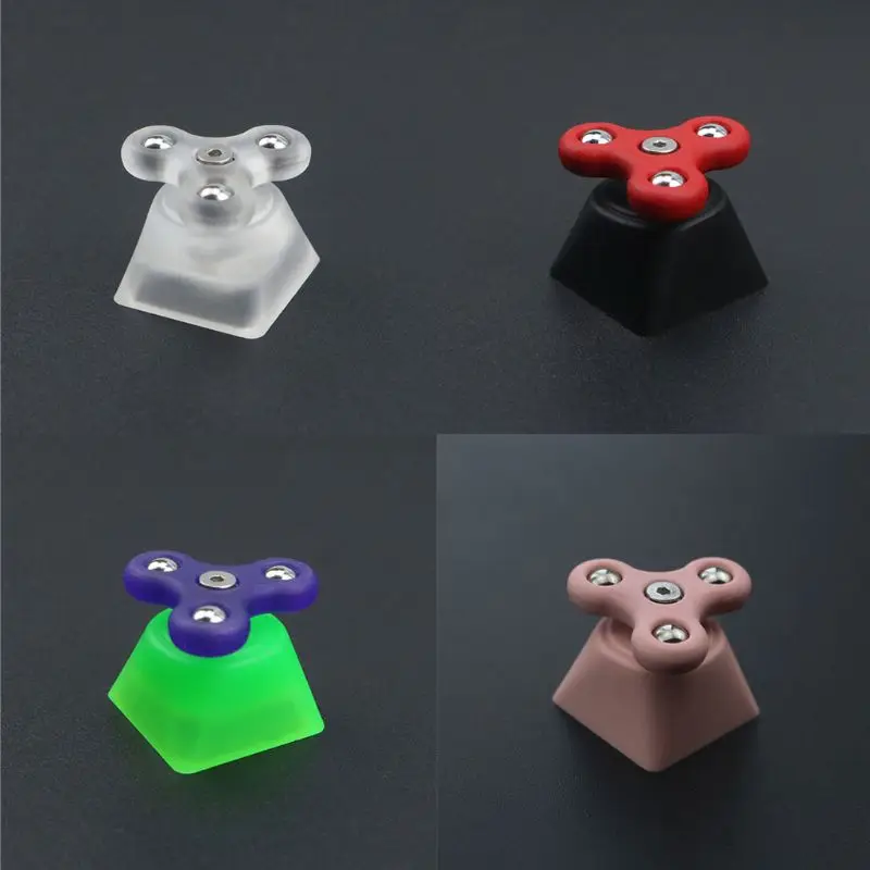 

Колпачок для ключей SPINNER ARTISAN для переключателей Cherry MX и клонов R4, прозрачный колпачок с гироскопом для декомпрессии