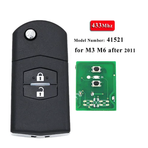 YOUBBA 2-кнопочный пульт дистанционного управления брелок автомобильный ключ 315 МГц/433 МГц 4D63 для Mazda 3 M3 Axela 6 M6 Atenza Visteon 41797/41528 41521