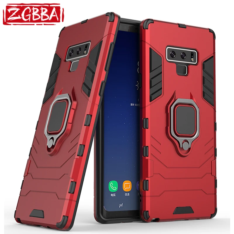 

Shockproof Phone Case For Samsung Galaxy Note 9 10 Lite Pro 20 Ultra 10Lite 10Pro 20Ultra Anti Fall Magnetic Metal Bracket Cover