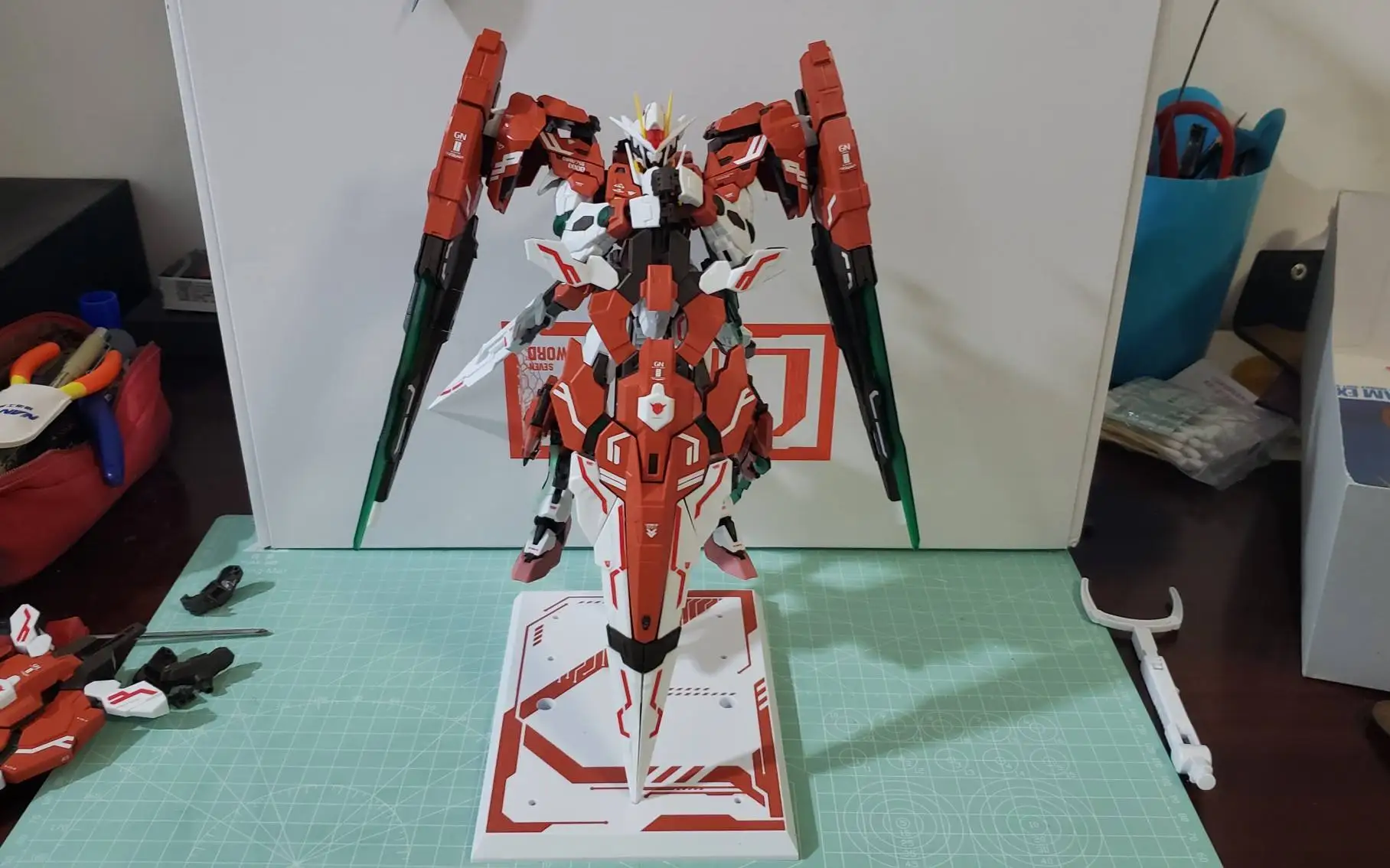 MJH семь мечей красный G осмотр фотоэлемент MG 1/100 7SGD2 00 двойной Меч Модель