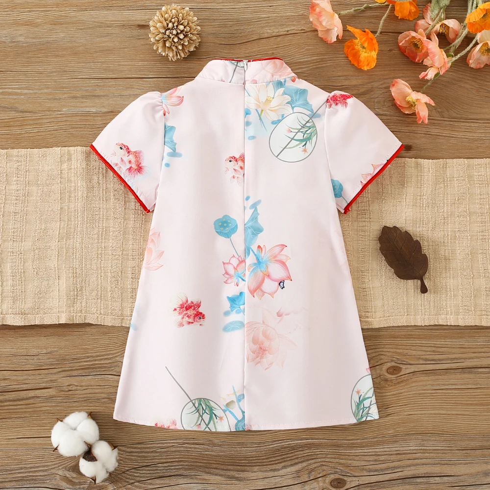 Платье в китайском стиле для девочек