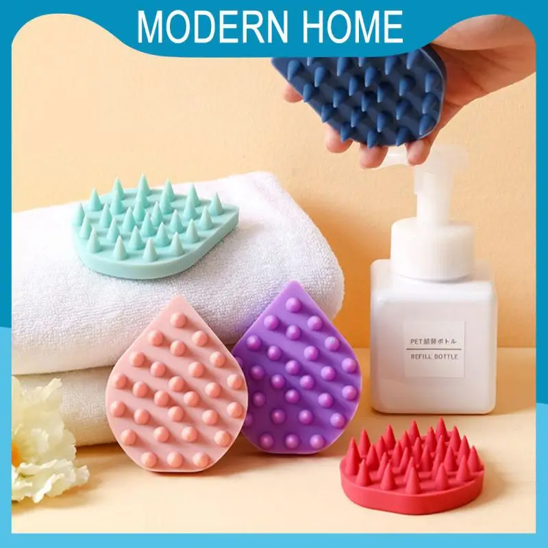 

Bathroom Supplies Scalp Massage Silicone Comb Clean The Scalp Silicone Brush Stimulate Nutrient Rich Blood Flow Bath Comb