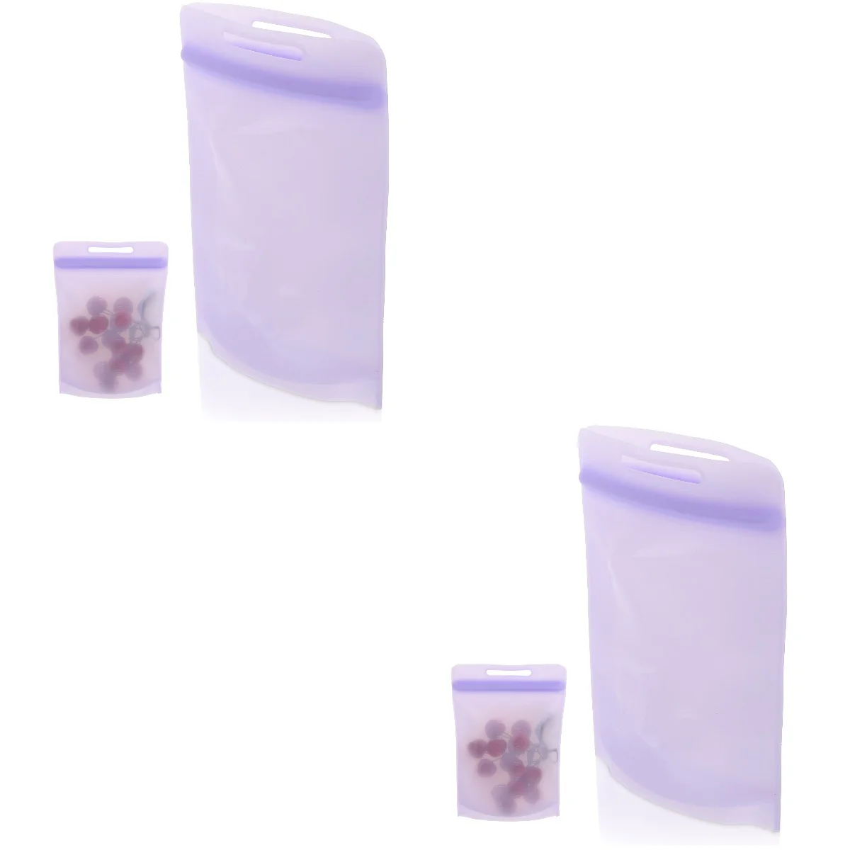 

2pcs Convenient Freezer Bag Reusable Bag Multi-function Fridge Storage Bag