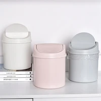 mini waste bin trash can dustbin desktop garbage basket table roll swing lid household office storage accessories poubelle