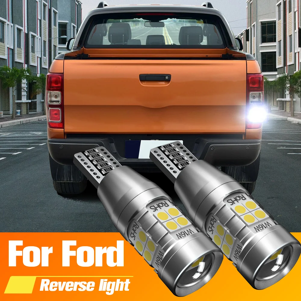 

2x LED Light Reverse Lamp W16W T15 Canbus For Ford C-Max c max 2 Mustang Galaxy 3 Mondeo Explorer Focus 4 Expedition Fiesta 5 6